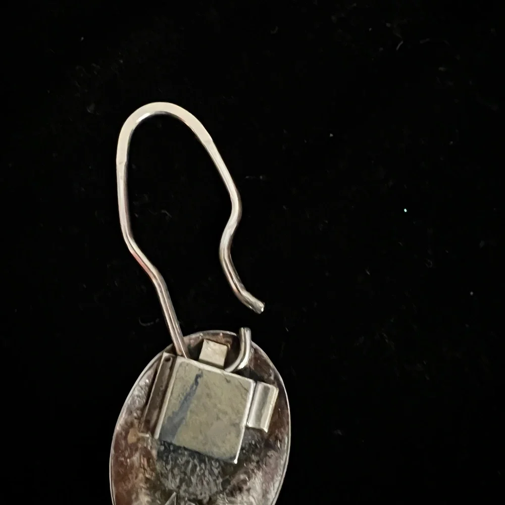 Sterling turquoise key ring - Picture 3 of 3